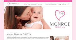 Desktop Screenshot of monroeobgyn.com